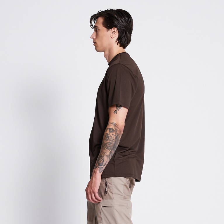 Lightweight tee "Od" Dark Brown